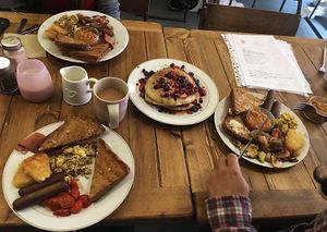 Full English, Pancakes  at Humblest of Pleasures in Hebden Bridge