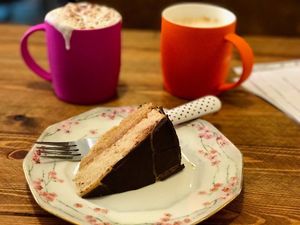 Jaffa cake  at Humblest of Pleasures in Hebden Bridge