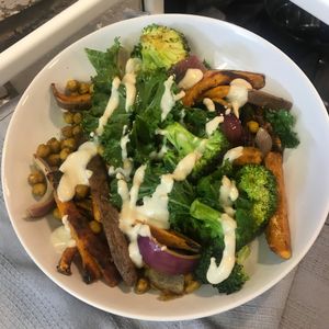 buddha bowl at Humblest of Pleasures in Hebden Bridge