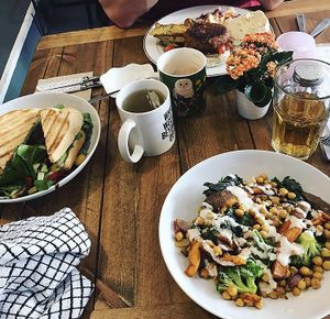 yummy food! at Humblest of Pleasures in Hebden Bridge