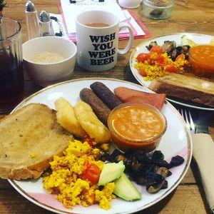 Large full English  at Humblest of Pleasures in Hebden Bridge