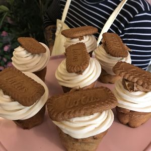 Biscoff cupcakes at Humblest of Pleasures in Hebden Bridge