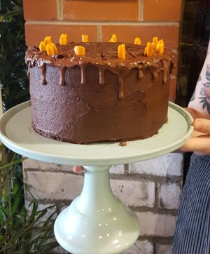 Chocolate Orange cake at Humblest of Pleasures in Hebden Bridge