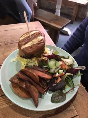 Chik’n Burger  at Humblest of Pleasures in Hebden Bridge