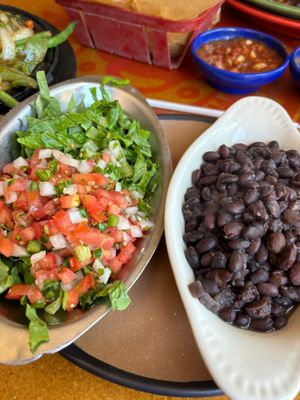 Fajita sides at Red Mesa Grill in Boyne City