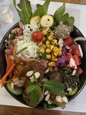 Falafel Bowl at A Casa Leca in Ajaccio