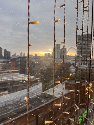 View from backside windoww  at Oxo Tower Restaurant in South East London