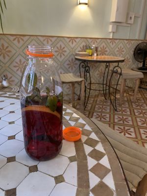 Pomegranate basil lemonade  at Za Zaa Barfi - Gerbergasse in Basel
