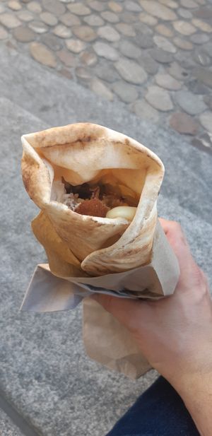 Falafel wrap at Za Zaa Barfi - Gerbergasse in Basel