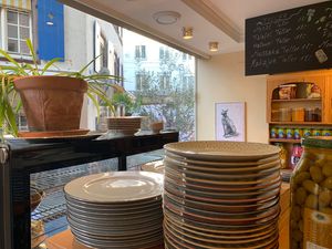 Cat picture at Za Zaa Barfi - Gerbergasse in Basel