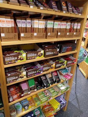 Snacks at Natura Zone in Helsinki
