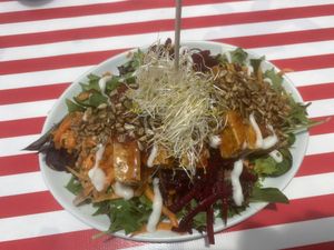 Caramelised Tofu Salad at Scallywags Cafe in Magnetic Island