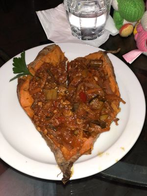 Bolognese sweet potato  at Scallywags Cafe in Magnetic Island