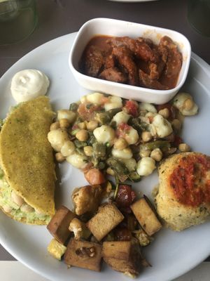 Mix from the buffet  at Food Love in Piacenza