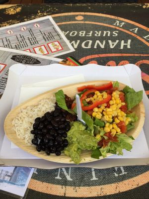 Vegan burrito bowl at McAllister Taco Surf Bar - Maybe closed in Lloret De Mar