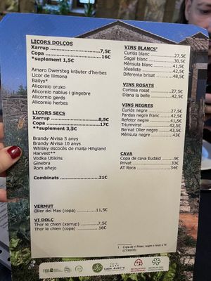 Drinks  at Casa Albets in Lladurs