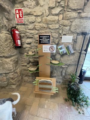 The venue. All organic  at Casa Albets in Lladurs