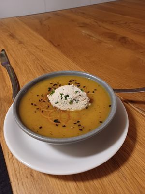 Crema de calabaza at Casa Albets in Lladurs