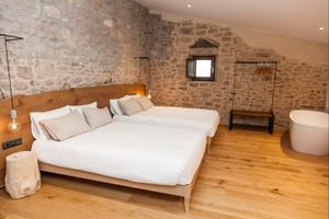 Our room "Les Fraus" at Casa Albets in Lladurs