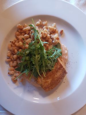 Tofu and white beans  at Casa Albets in Lladurs