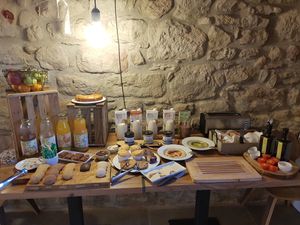 Breakfast buffet at Casa Albets in Lladurs