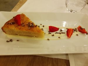 Dessert at Casa Albets in Lladurs