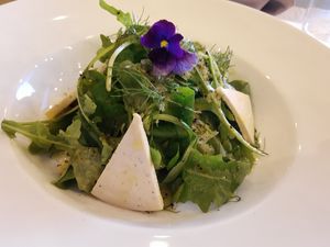 Salad starter at Casa Albets in Lladurs