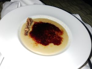 Crema catalana dessert at Casa Albets in Lladurs