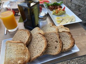 Savory breakfast at Casa Albets in Lladurs