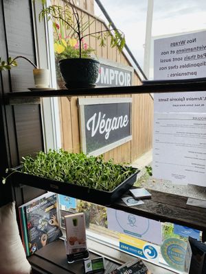 Sitting area at Le Vert a Boire in Sainte-anne-des-monts