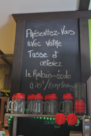 J’adore at Le Vert a Boire in Sainte-anne-des-monts