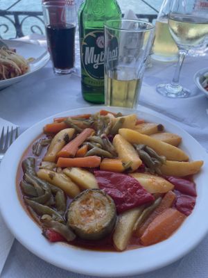 Vegan Greek stew   at Women's Cooperative of Petra in Lesvos