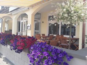 unsere gemütliche Sonnenterrasse  at CarMaVega in Immenstaad