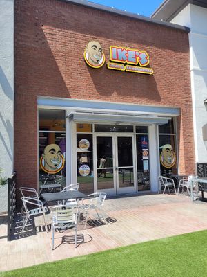 Outside at Ike's in Tustin