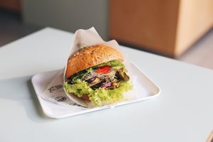 Warzywex burger at Krowarzywa in Bialystok