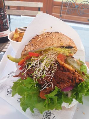 Burger at Krowarzywa in Bialystok