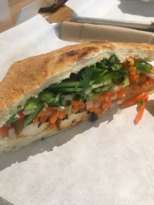 Vegan Banh Mi  at Mendocino Farms in La Jolla
