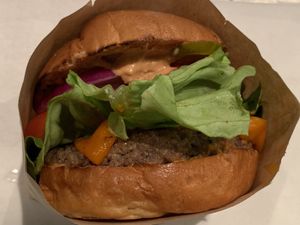 Impossible Burger Queen at Mendocino Farms in La Jolla