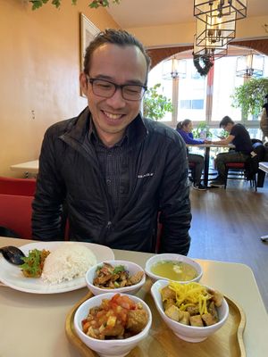 So delighted at Rice Plate Combo #1 !  at Saigon Lotus in Toronto