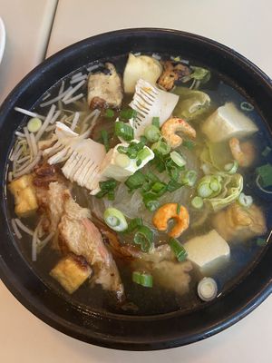 Clear noodle soup  at Saigon Lotus in Toronto