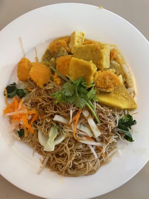 Curry veg on Rice vermicelli  at Saigon Lotus in Toronto