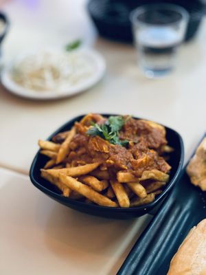 Curry poutine  at Saigon Lotus in Toronto