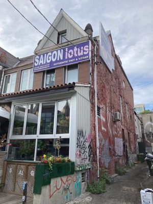 Outside at Saigon Lotus in Toronto