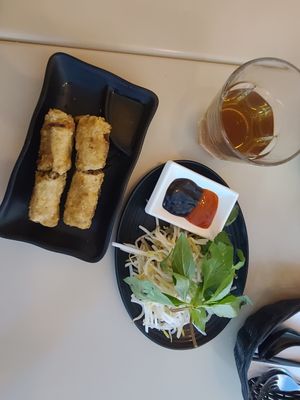 Crispy rolls at Saigon Lotus in Toronto