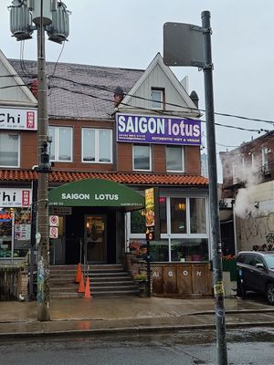 Outside at Saigon Lotus in Toronto