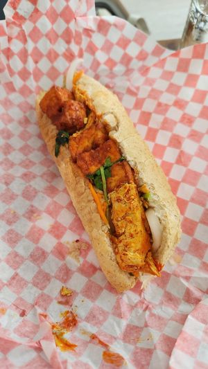 Lemongrass Tofu-Seitan Banh Mi at Saigon Lotus in Toronto
