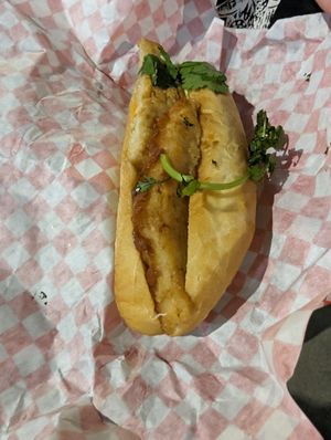Fish bahn mi at Saigon Lotus in Toronto