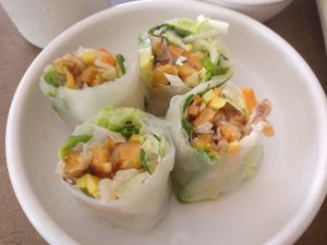 Spring rolls at Saigon Lotus in Toronto