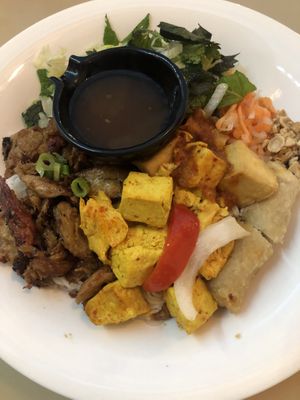 Lemongrass tofu bowl  at Saigon Lotus in Toronto