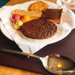 Selection of complimentary treats to enjoy during your stay  at The Cosy Vegan in Dunfermline